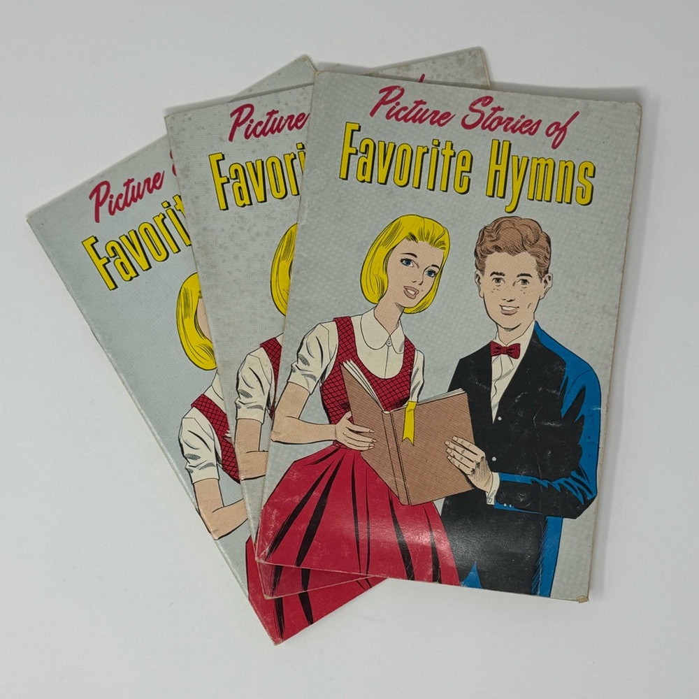 Vintage 1964 Picture Stories of Favorite Hymns, religious, youth,‎ comic, church